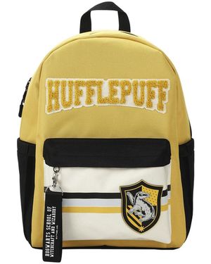 Harry Potter Hufflepuff Crest 16.5 Inch Backpack - Yellow