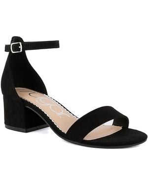 Sugar Noelle 7 Low Dress Sandals - Black