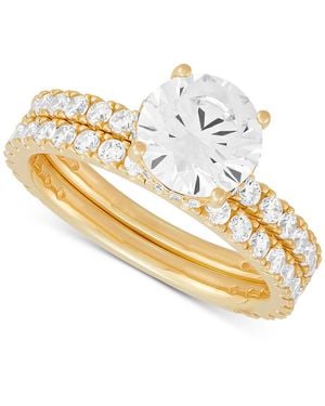 Arabella Cubic Zirconia Bridal Set - Metallic