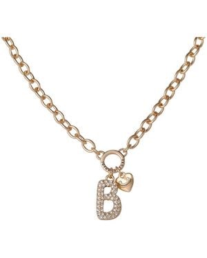 Juicy Couture Bubble Letter Necklace - Metallic