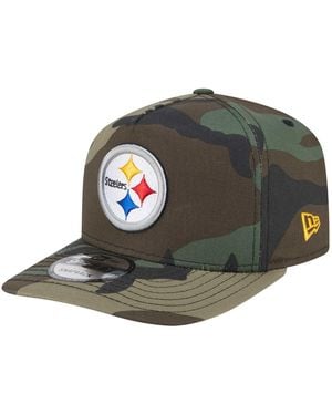 KTZ Pittsburgh Steelers Woodsy 9fifty Snapback Hat - Green