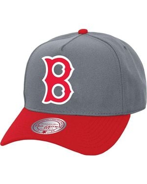 Mitchell & Ness And Boston Red Sox Basic Coop Pro Adjustable Hat