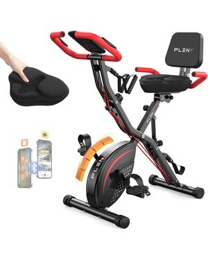 Fed Fitness 5-in-1 Pro Folding Exercise Bike - White