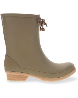 Chooka Classic Mid Tie Rain Boot - Brown