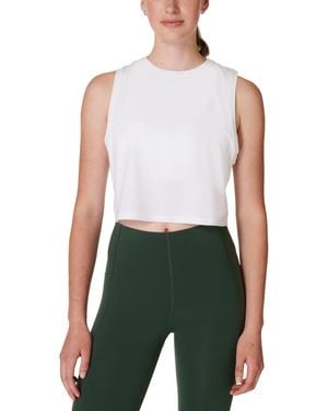 Sweaty Betty Breathe Easy Cropped Tank Top - Green