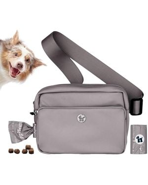 Puppington 3-in-1 Crossbody Dog Walk Bag - Gray