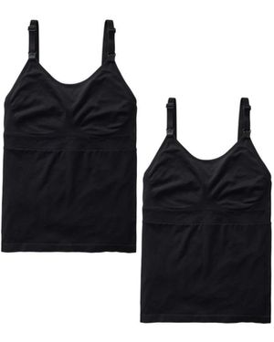 Ingrid & Isabel Ingrid + Isabel Maternity Ingrid + Isabel Basics Nursing + Pumping Cami Bundle 2 Pack - Black