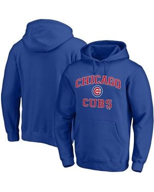 LOGO ATHLETIC Big & Tall Chicago Cubs Heart Soul Graphic Fleece Hoodie - Blue