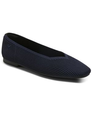 VIVAIA Margot 2.0 Square-toe V-cut Ballet Flats - Blue