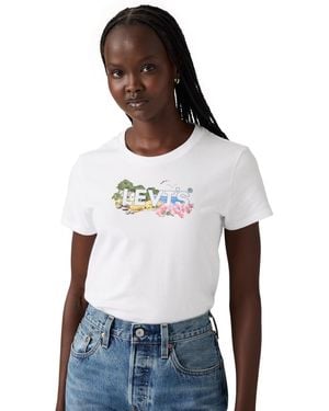 Levi's Perfect Graphic Logo Cotton T-shirt - White