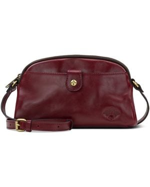 Patricia Nash Susanna Small Leather Crossbody - Red