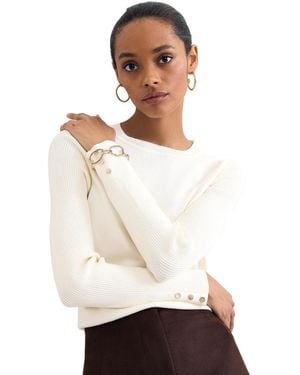 Phase Eight Larissa Layering Knit Sweater - White