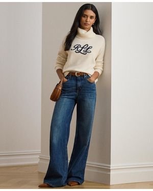 Ralph Lauren Cashmere Jamarni Long Sleeve Sweater - Blue