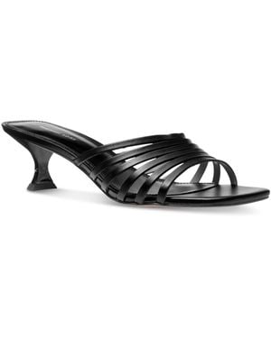 Michael Kors Michael Haisley Kitten Heel Sandals - Black