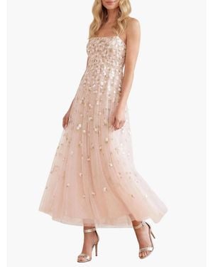 Needle & Thread Meadow Ditsy Cami Ankle Gown - Pink