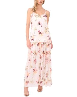 1.STATE V-neck Sleeveless Dress - Pink