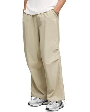 PUMA Closet Essential Oversized Parachute Pants - Natural