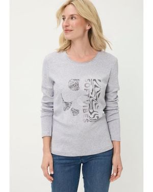 Olsen Placement Print T-shirt - Gray