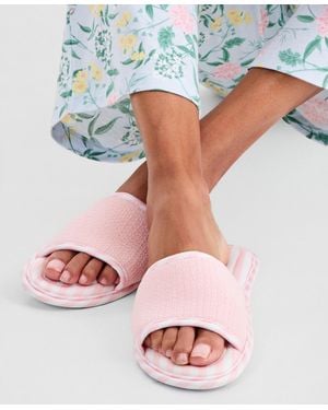 Charter Club Open Toe Slippers - Gray