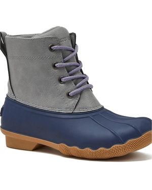 Lands' End Little Girls Waterproof Duck Boots - Blue