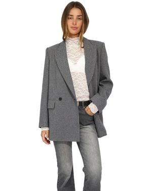 Belle & Bloom Big Brother Talk Blazer - Gray