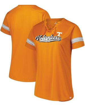 Fanatics Tennessee Volunteers Plus Size Overtime Readiness Lace-up T-shirt - Orange