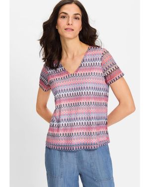 Olsen Vibrant Lace T-shirt - Purple