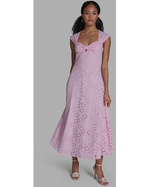 bcbg embroidered cocktail dress Endless Rose Strapless Floral Embroidered Maxi Dress – MAC Collection main image 0
