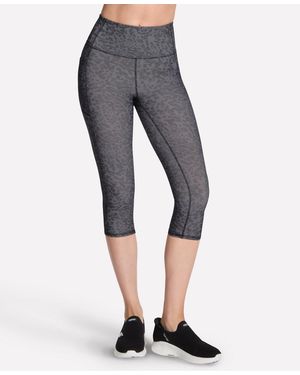 Skechers Go Walk Printed High-waist Capri - Gray
