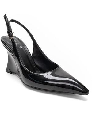 Prologue Shoes Felon Slingback Wedge Pump - Black