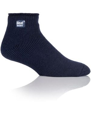 Heat Holders Solid Ankle Sock - Blue