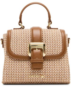 Madden Girl Trissa Turn Lock Satchel Bag - Brown
