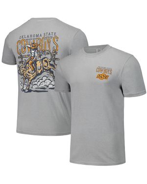 Image One And Oklahoma State Cowboys Hyper Local Bull Ride T-shirt - Gray
