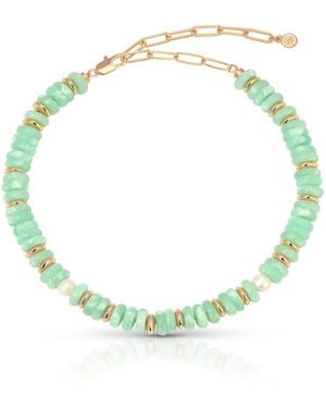 Ettika Saint Tropez Choker Necklace - Green