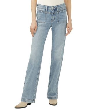 Silver Jeans Co. Avery High-rise Trouser Jeans - Blue