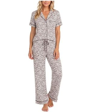 Sincerely Jules Modal-spandex Short-sleeve Pajama Set - Multicolor