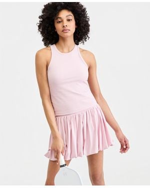 ID Ideology Ribbed High-neck Tank Top - Pink