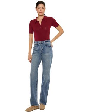 Kancan Ophelia High Rise True Straight Jeans - Blue