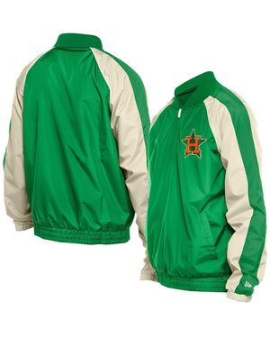 KTZ St. Louis Cardinals St. Patrick's Day Ripstop Raglan Quarter-zip Windbreaker - Green