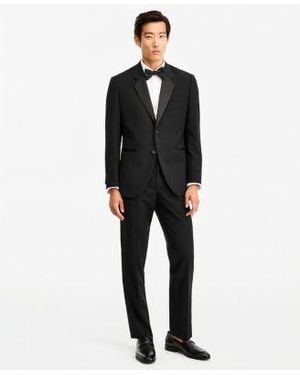 HUGO By Boss Modern Fit Wool Blend Super Flex Stretch Tuxedo Separates - Black