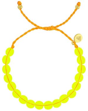 Roxy Waterproof Rose Quarts Adujustable Bracelet - Yellow