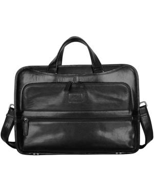 Mancini Laptop Briefcase - Black
