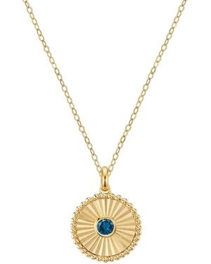 Macy's London Blue Topaz Pendant (1/10 Ct. T.w. - Metallic