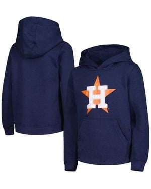 Outerstuff Big Boys And Girls Houston Astros Team Primary Logo Pullover Hoodie - Blue