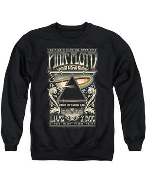 Pink Floyd Carnegie Long-sleeve Graphic Crewneck Sweatshirt - Black