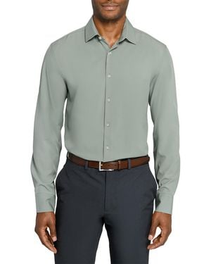 Con.struct Solid Performance Stretch Cooling Comfort Dress Shirt - Green