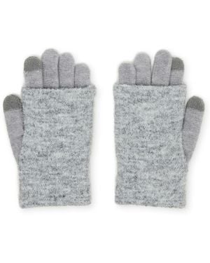 Steve Madden Brushed Sleeve Knit Gloves - Gray