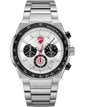 Ducati Corse Nitro Supermotos Quartz Chronograph Stainless Steel Watch 52mm - Gray