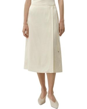 LILYSILK Ying Jacquard Silk Skirt - Natural