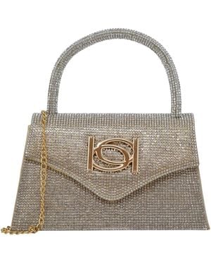 Bebe Hollywood Diamond Mini Satchel Bag - Natural